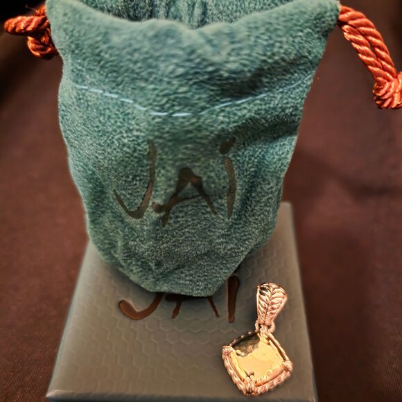 JAI 14K GOLD & STERLING SILVER DROP ENHANCER - Picture 1 of 6